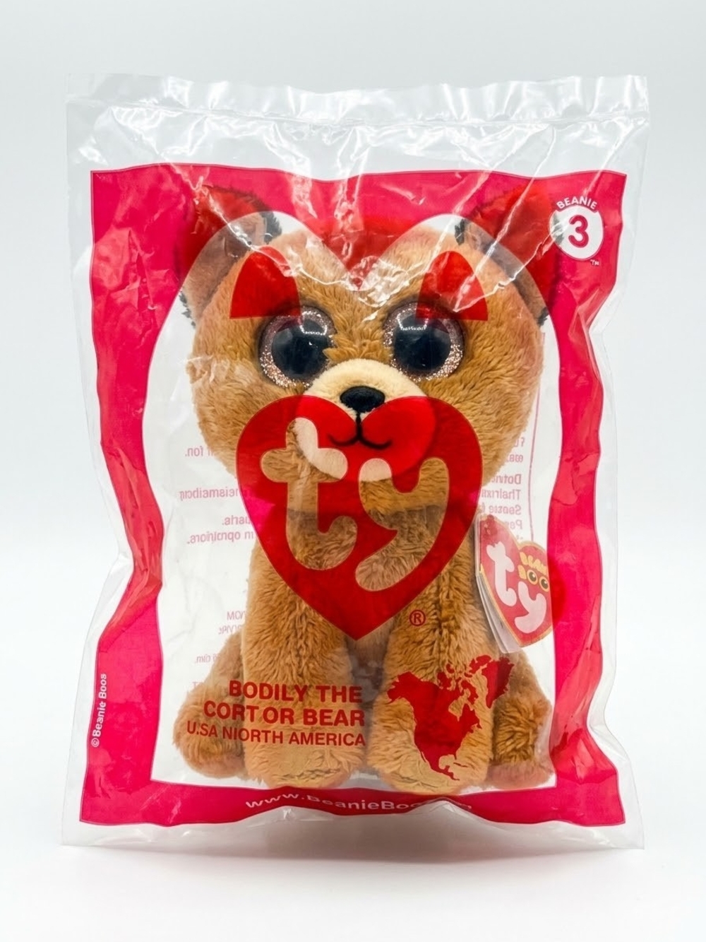TY Teenie Beanie Baby McDonald's #8 - Henry the Kodiak Bear FREE w $25 Purchase